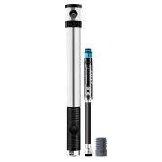 Crank Brothers - pompa mini pentru bicicleta Klic Hv Gauge cu adaptor CO2 - gri negru