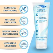 Triswim -  lotiune de corp aroma caise si flori de portocal mini after swim lotion - 90ml