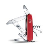 Victorinox - briceag Climber, 14 functii - argintiu rosu