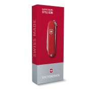 Victorinox - briceag classic SD style icon, 7 functii - argintiu rosu