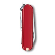 Victorinox - briceag classic SD style icon, 7 functii - argintiu rosu