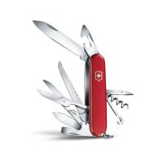 Victorinox - briceag pliabil Huntsman, 15 functii - argintiu rosu
