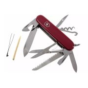 Victorinox - briceag pliabil Huntsman, 15 functii - argintiu rosu