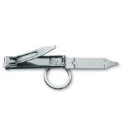 Victorinox - unghiera cu toc piele - argintiu negru