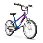 Woom - bicicleta copii 16" Woom 3, varsta recomandata 4-6 ani (105-120cm) - 5,4kg - mov albastru inchis cosmic blurple alb