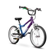 Woom - bicicleta copii 16" Woom 3 AUTOMAGIC, varsta recomandata 4-6 ani (105-120cm) - 6 kg - mov albastru inchis cosmic blurple alb
