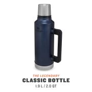 Stanley - termos clasic cu maner The Legendary Classic Bottle - albastru inchis intuneric - 1.9 Litri