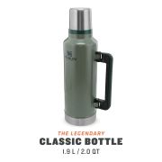 Stanley - termos clasic cu maner The Legendary Classic Bottle - verde Hammertone - 1.9 Litri