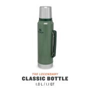 Stanley - termos clasic cu maner The Legendary Classic Bottle - verde Hammertone - 1 Litru