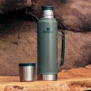 Stanley - termos clasic cu maner The Legendary Classic Bottle - verde Hammertone - 1 Litru