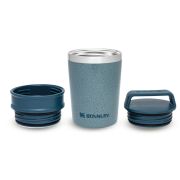 Stanley - termos mic tip pahar Adventure Shortstack Travel Mug - albastru deschis gheata Hammertone  - 230 ml