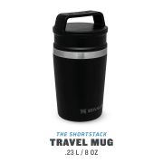 Stanley - termos mic tip pahar Adventure Shortstack Travel Mug - albastru deschis gheata Hammertone  - 230 ml
