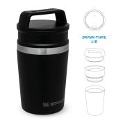 Stanley - termos mic tip pahar Adventure Shortstack Travel Mug - negru mat piatra - 230 ml