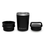 Stanley - termos mic tip pahar Adventure Shortstack Travel Mug - negru mat piatra - 230 ml