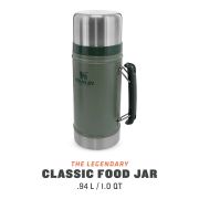 Stanley - termos pentru mancare cu maner The Legendary Classic Food Jar - verde Hammertone - 940 ml