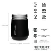 Stanley - termos tip pahar Go everyday Tumbler - negru mat piatra - 290 ml