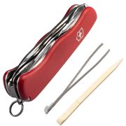 Victorinox - briceag mic Forester, 12 functii - argintiu negru