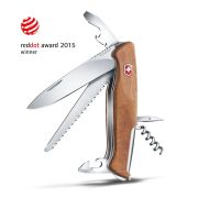 Victorinox - briceag multifunctional Rangerwood 55 maner lemn, 10 functii - argintiu maro