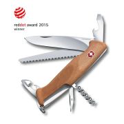 Victorinox - briceag multifunctional Rangerwood 55 maner lemn, 10 functii - argintiu maro