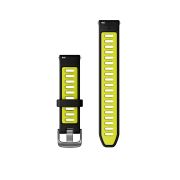 Garmin Quick Release 18 - curea silicon - negru-galben fluo