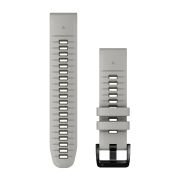 Garmin QuickFit 22 - curea silicon - gri Fog|verde Moss