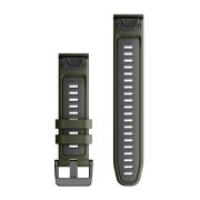 Garmin QuickFit 22 - curea silicon - verde Moss|gri