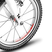 Woom - bicicleta copii 14" Woom 1 Plus, varsta recomandata 3-4.5 ani (95-110cm) - 4.2kg - galben soare intens alb