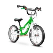Woom - bicicleta copii 14" Woom 1 Plus, varsta recomandata 3-4.5 ani (95-110cm) - 4.2kg - verde intens sky alb