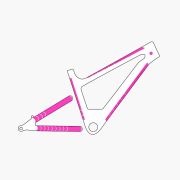 Muc-Off - set stickere protectie cadru bicicleta Frame Protection Kit E-MTB - albastru verzui Day of the shred