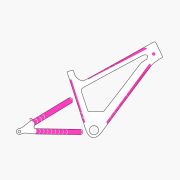 Muc-Off - set stickere protectie cadru bicicleta Frame Protection Kit E-MTB - trasnete multicolore