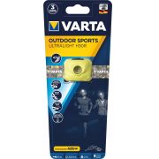 Varta - lanterna frontala Outdoor Sports Ultralight H30R reincarcabila Li-Polimer 300 lumeni - galben lime