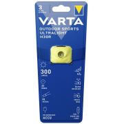 Varta - lanterna frontala Outdoor Sports Ultralight H30R reincarcabila Li-Polimer 300 lumeni - galben lime