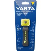Varta - lanterna frontala Outdoor Sports Ultralight H30R reincarcabila Li-Polimer 300 lumeni - galben lime