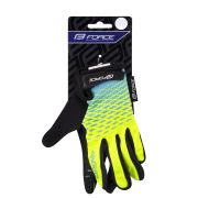 Manusi de vara Force Kid MTB Angle Fluo/Albastru XL
