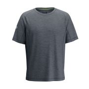 Tricou sport bărbați Smartwool Active Ultralite - Merino + TENCEL™ - gri carbune melanj