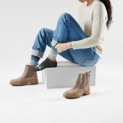 Șosete Merino casual Smartwool Everyday Stitch Stripe - gri Charcoal | Ash | Crew