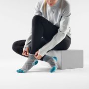 Șosete Merino hiking Smartwool Hike - gri Medium Gray - femei | Ankle | Targeted Cushion