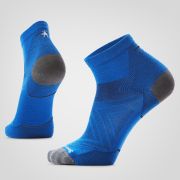 Șosete Merino alergare Smartwool Run - albastru Laguna/bleumarin Deep Navy | Ankle | Zero Cushion