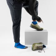 Șosete Merino alergare Smartwool Run - albastru Laguna/bleumarin Deep Navy | Ankle | Zero Cushion