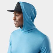 Hanorac Merino Smartwool Sun Hoodie - albastru Mineral Blue | UPF 40+