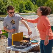 Smartwool - tricou merino - Long Weekend Short Sleeve Graphic Tee - Gri