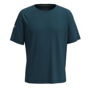 Tricou sport bărbați Smartwool Active Ultralite - Merino + TENCEL™ - albastru Twilight