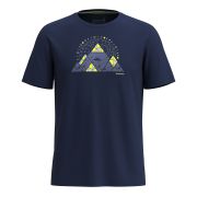 Smartwool - tricou merino - Geo Phase Active Short Sleeve Graphic Tee - Albastru