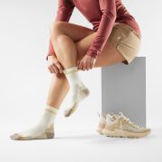 Șosete Merino hiking Smartwool Hike - bej Natural | Mid Crew | Light Cushion