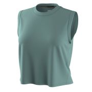 Maieu sport Smartwool Active Ultralite Crop Tank - turcoaz Dusty Teal - Merino + TENCEL™