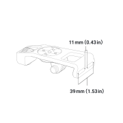 Suport cameră bicicletă Insta360 Bike Computer Mount | aluminiu - pentru ghidoane integrate tip cockpit