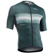 Tricou ciclism Northwave Force Evo - sage/gri deschis | jersey vară