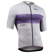 Tricou ciclism Northwave Force Evo - gri/mov | jersey bărbați vară