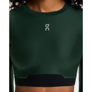 Bluză crop On Train Long Sleeve Crop W | antrenament - Obsidian