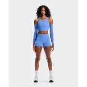 Colanți scurți On 3" Performance Tights W - albastru Sailor | alergare
